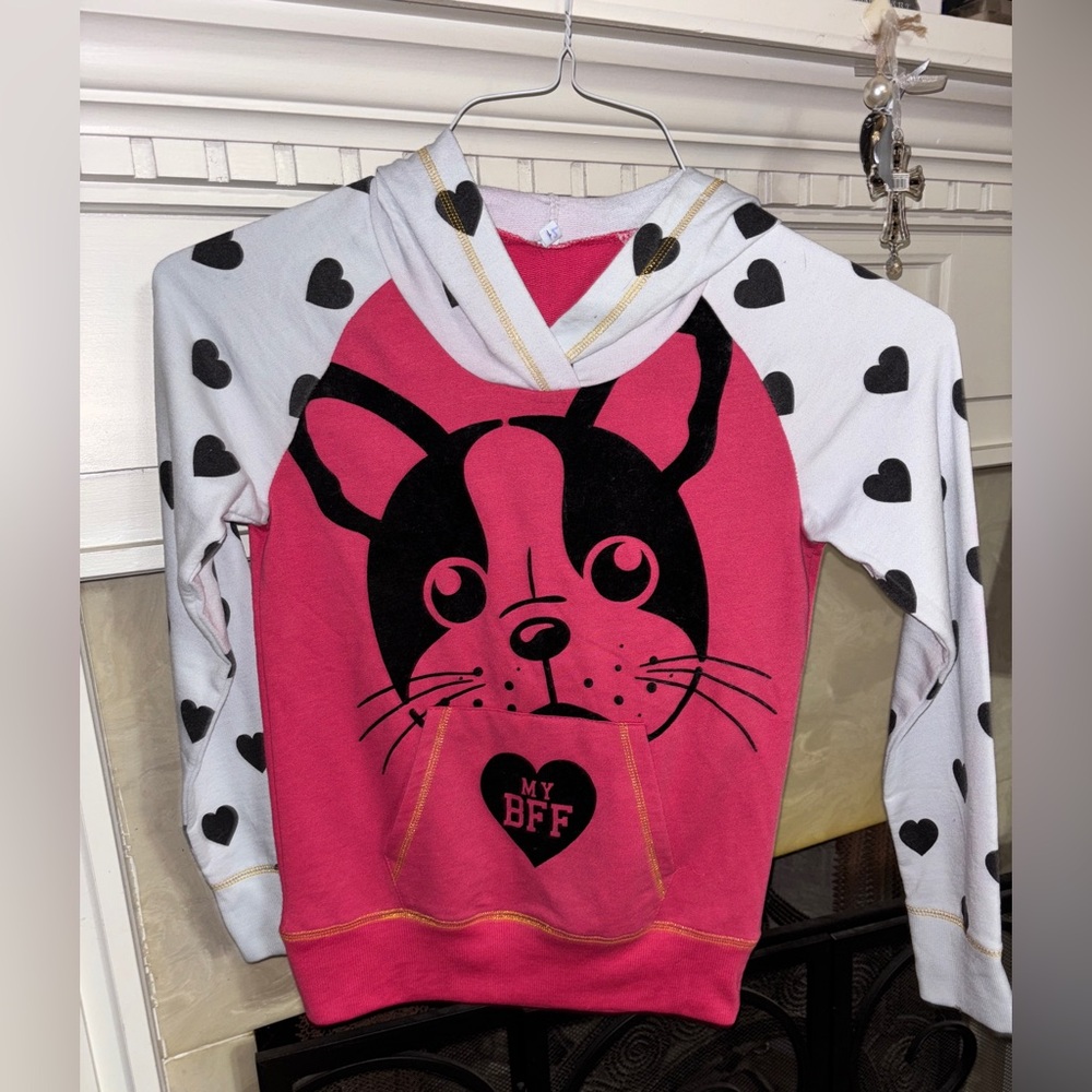 Boston Terrier BFF hoodie
Girls size-10-12